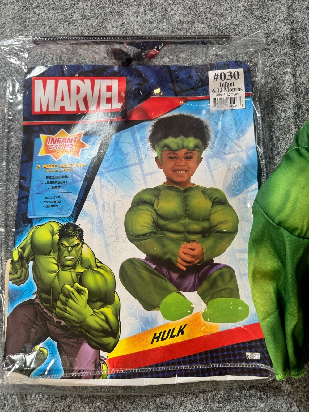 Marvel Hulk Infant Costume 6-12 Months Green Muscle Jumpsuit Halloween 2 Pc
EUC - Picture 5 of 8